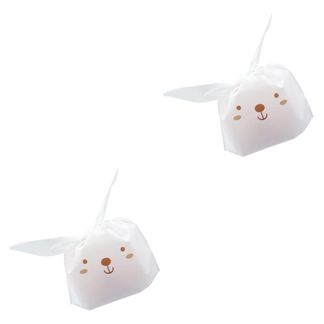 Bearachild 10 bolsas de galletas de caramelo, paquetes de alimentos, bolsas de papel de regalo con orejas de animales, decoración de fiesta de Pascua 10 piezas 21x12.5 cm 2piezas Bearachild CBP070727