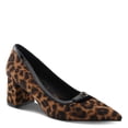 thumbnail image 3 of PATRIZIA ERONE Women’s Block Heel Pump – Pointed Toe Slip-On with Buckle Detail and Patent Trim, 3 of 9