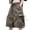 Bronze, variant on Men's Outdoor Work Shorts, Drawstring Elastic Multi-Pocket Loose Cargo Bermuda Shorts Bronze, 4XL
