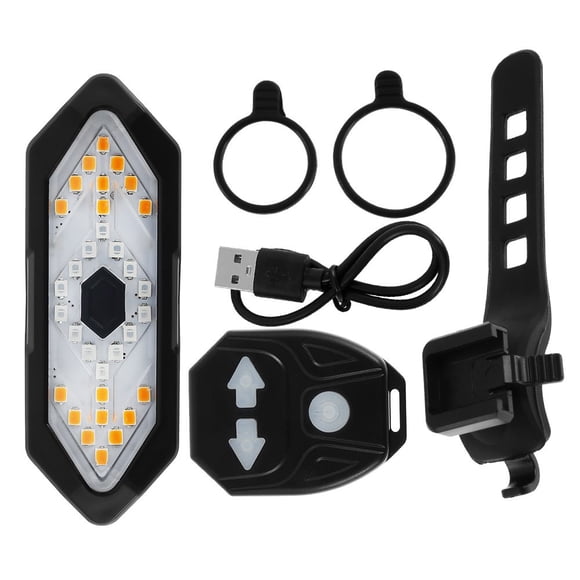 Bike Turn Signals Light Remote Control Bicycle Direction Indicator Cycling LED Rear Tail Lamp Rechargeable