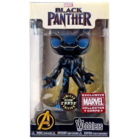 Funko Marvel Wacky Wobbler Black Panther Bobble Head (Glow-in-the-Dark Chase)