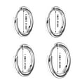 thumbnail image 2 of WILLBEST Titanium Steel Silver Solid Earrings Small Loop Hoop Earrings for Women Minimalist Jewelry 2Pcs, 2 of 8