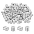 thumbnail image 1 of Uxcell 1/8"(3.3mm) Aluminum Wire Rope Stop Sleeve Set, 100 Pcs Crimping Loop Sleeve Single Hole Round Cable Ferrule for Wire Rope Cable Line, Silver, 1 of 6