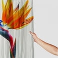 thumbnail image 3 of Orinice  Orange Plant Tropical Flower Decor Shower Curtain, Flowers Bird of Paradise Bathroom Decor Polyester Fiber Plastic Rings Quick-Drying Waterproof for Bathtubs/Bathroom,  69x72, 3 of 7