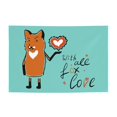 thumbnail image 1 of DouZhe A Heart Fox Sign Banner, Valentines Day Hanging Banners Backdrop Festive Party Decor for Indoor Outdoor, 47 x 71 Inches, 1 of 7