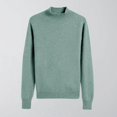 thumbnail image 6 of Hrsba Mock Neck Sweaters for Women Solid Color Long Sleeve Knit Base Layer Pullover Sweater, 6 of 8