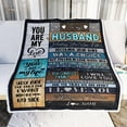 thumbnail image 2 of Personalized Custom Name to My Husband Blanket from Wife You are My Everything Husband Birthday Christmas Wedding Anniversary Bed Quilt Fleece Throw Blanket (30 x 40 in Baby Size), 2 of 5