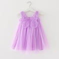 thumbnail image 3 of Robe d'Été Fille Kawaii Aile d'Ange Fée Bouffante Robe Tout-Petit Enfant Nouvelle Robe Princesse à Bretelles en Maille pour Filles Robes de Fête d'Anniversaire MTK02, 3 of 6