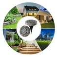 thumbnail image 6 of 4PacK Solar Ground Lights with 8pcs Bright Warn White Color LED, Outdoor Waterproof Decorative Lighting for Your Gardem Pathway Yard Walkway Patio Lawn Path, 6 of 8