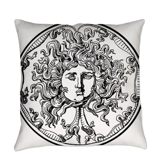CafePress - Medusa - Everyday Pillow Woven