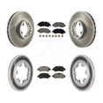 thumbnail image 1 of Transit Auto Front Rear Coated Disc Brake Rotors and Semi-Metallic Pads Kit for Car 2015-2019 Ford Transit-350 HD with 6 Lug Wheels KGS-102267, 1 of 11