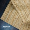 thumbnail image 4 of Homespice Natural Jute Braided Area Rug 6x9' to Enhance Your Space with Handspun Braided Rug with Natural Rug Charm, 4 of 7