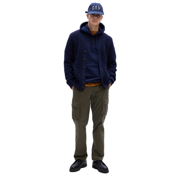 Pantalón cargo GAP para hombre Black Moss, talla 31X30