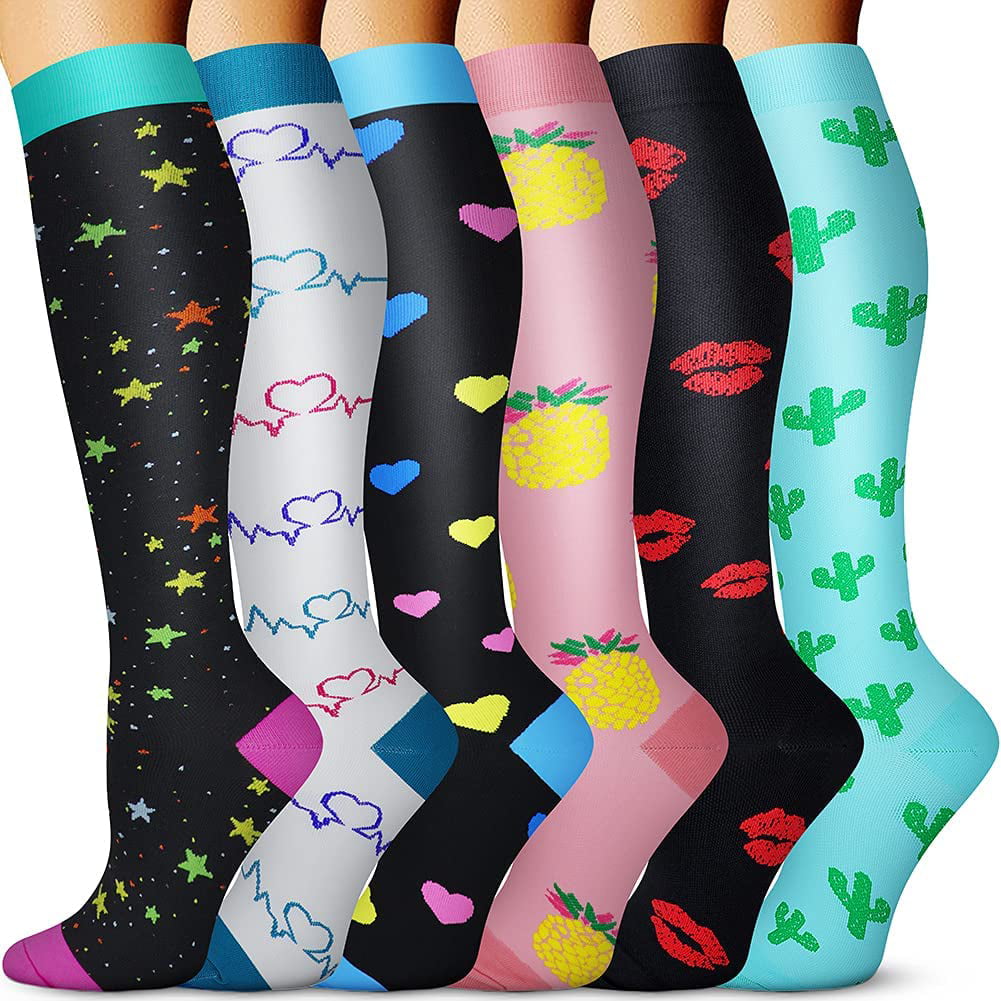 Compression Socks For Women 15-20 mmHg Medical Nursing Cycling Sports Athletic 