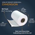 thumbnail image 3 of SHIQI-Receipt Paper Roll for Square Terminal Credit Card Machine (20 rolls), 3 of 4