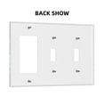thumbnail image 2 of Neon Cat Switch Cover Decorative Wall Plate 3-Gang 2-Toggle 1-Decor Standard Size, 2 of 5