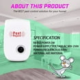 thumbnail image 3 of Ultrasonic Pest Repeller Plug in New 2025 Pest Repellent, Power Saving, Home Indoor and Outdoor Use, Hooray 6Pack Rat Repellent, Mice Repellent, Mosquitos, Roachs, Spiders, Bed Bugs, Fleas, 3 of 7