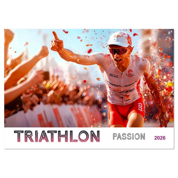 TRIATHLON PASSION (Monthly Wall Calendar 2026 16.5 x 23.4 (open)), CALVENDO 14 Month Calendar