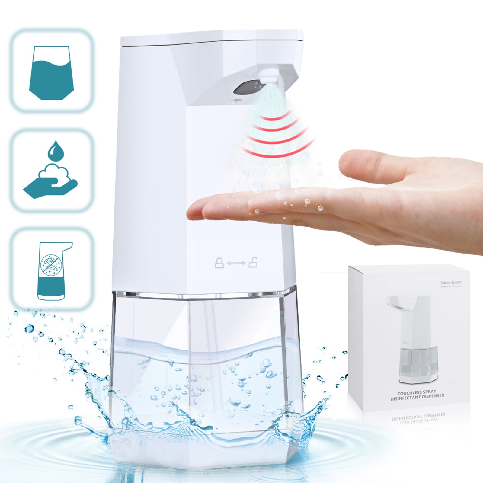 Gel Automatic Touchless Soap Dispenser Non-Contact Sprayer Alcohol Foam Types 