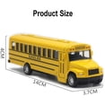 thumbnail image 3 of Modelo de coche/autobús escolar amarillo de metal fundido a presión con neumáticos desmontables, construcción de goma resistente y estructura metálica. Apto para niños y niñas., 3 of 5
