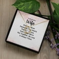 thumbnail image 6 of To My Wife Distance Never Separates Tow Hearts Forever Necklace w Message Card, 6 of 20