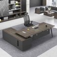 thumbnail image 2 of Reception Living Room Office Desks Modern Standing Laptop Multifunctional Office Desks Conference Drawers Scrivania Furnitures My Lux Decor Round, 2 of 13