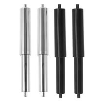 VORCOOL 4Pcs Toilet Paper Holder Replacement Rollers Black Matte Spring Loaded Spindle