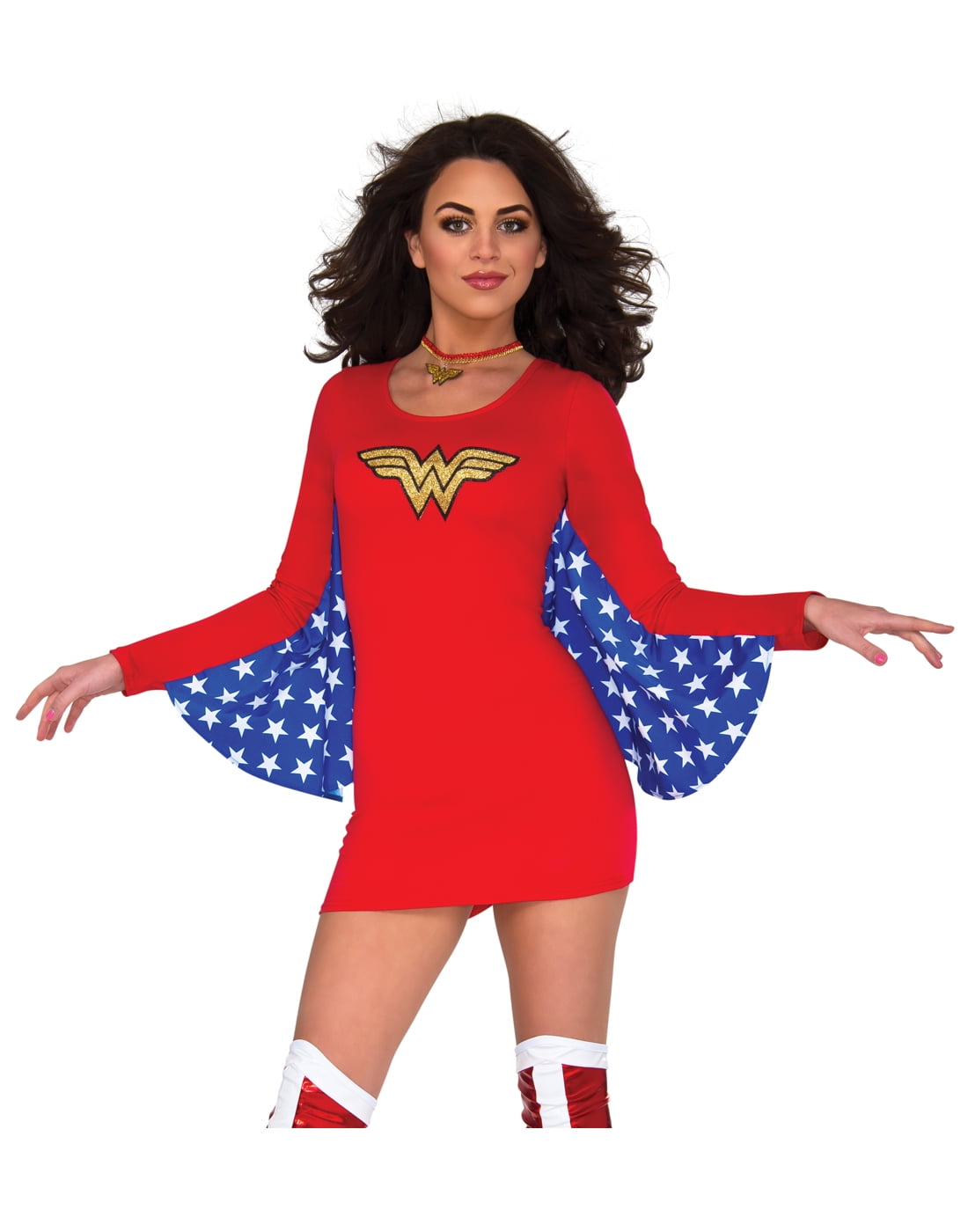 LADIES WONDER WOMAN DC COMICS ADULTS 80S SUPERHERO HALLOWEEN COSTUME FANCY DRESS