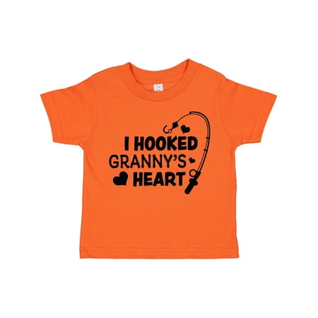 

Inktastic I Hooked Granny s Heart with Fishing Rod Gift Toddler Boy or Toddler Girl T-Shirt