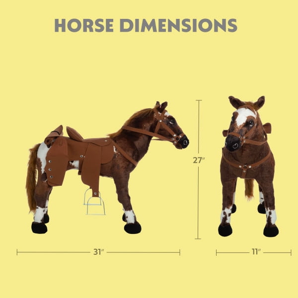 Happy Trails Ride on Cowboy Horse with Sounds for Kids Ages 3 and Up
