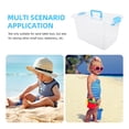 thumbnail image 2 of LEEYNEER Portable Sand Tray with Lid Small Plastic Sand Box with Handle Outdoor Sand Tray Portable Sandbox Storage Box Children Toy Sandbox Handheld Sand Tray With Lid, 2 of 8