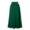 thumbnail image 3 of Falda De Verano Falda básica de mujer cortada de algodón estilo bohemio una línea de ropa diaria (verde retro L) Ygjytge para Mujer verde retro T XL, 3 of 7