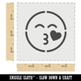 thumbnail image 2 of Kiss Face Heart Love Emoticon DIY Cookie Wall Craft Stencil - 3.5 Inch, 2 of 5