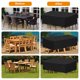 thumbnail image 5 of Funda para sala de estar 1505080CM Mesa rectangular Oxford para muebles de jardín Protección UV (negro),AAFGVC, 5 of 5