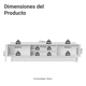 thumbnail image 3 of Mueble Mesa Para Tv Rack Madesa Lux 2 Puertas Hasta 80 BG 05, 3 of 10