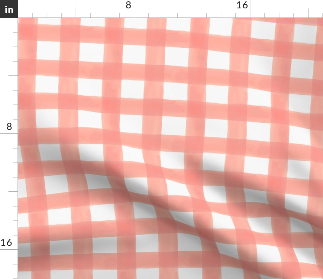 Gingham Fabric - Cupid Pink –