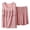 Pink, variant on Venzia Women’s Modal Round Neck Sleeveless Crop Top and Shorts Set – Soft Stretchy Loungewear for Summer Home Relaxation Yellow XXL