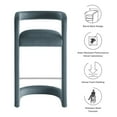 thumbnail image 4 of Bar Stool Chair Barstool, Blue, Velvet, Bar Pub Cafe Bistro Dining Kitchen Hospitality Restaurant, Modern Contemporary, HB37625, 4 of 9
