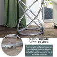 thumbnail image 4 of ASYA Glass Round End Table, Tea Table Accent Side Table for Living Room, Small Nightstand for Bedroom Office, Chrome, 4 of 13