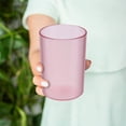 thumbnail image 3 of 1Pcs Plastic Toothbrush Cup,Makeup Brush Holder,Unbreakable Toothbrush Holder,Reusable Bathroom Tumblers,Mouthwash and Travel Holders for Tooth Brushing and Drinking,2.95x4.13 in(Pink), 3 of 7