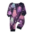 thumbnail image 4 of Halloween Pajamas, Pastel Tie Dye Matching Family Pajamas Pink Purple Ghost Print Long Sleeve Two Piece Pajama Set Soft Sleepwear Nightwear Loungewear Girly Casual Photos, 4 of 4