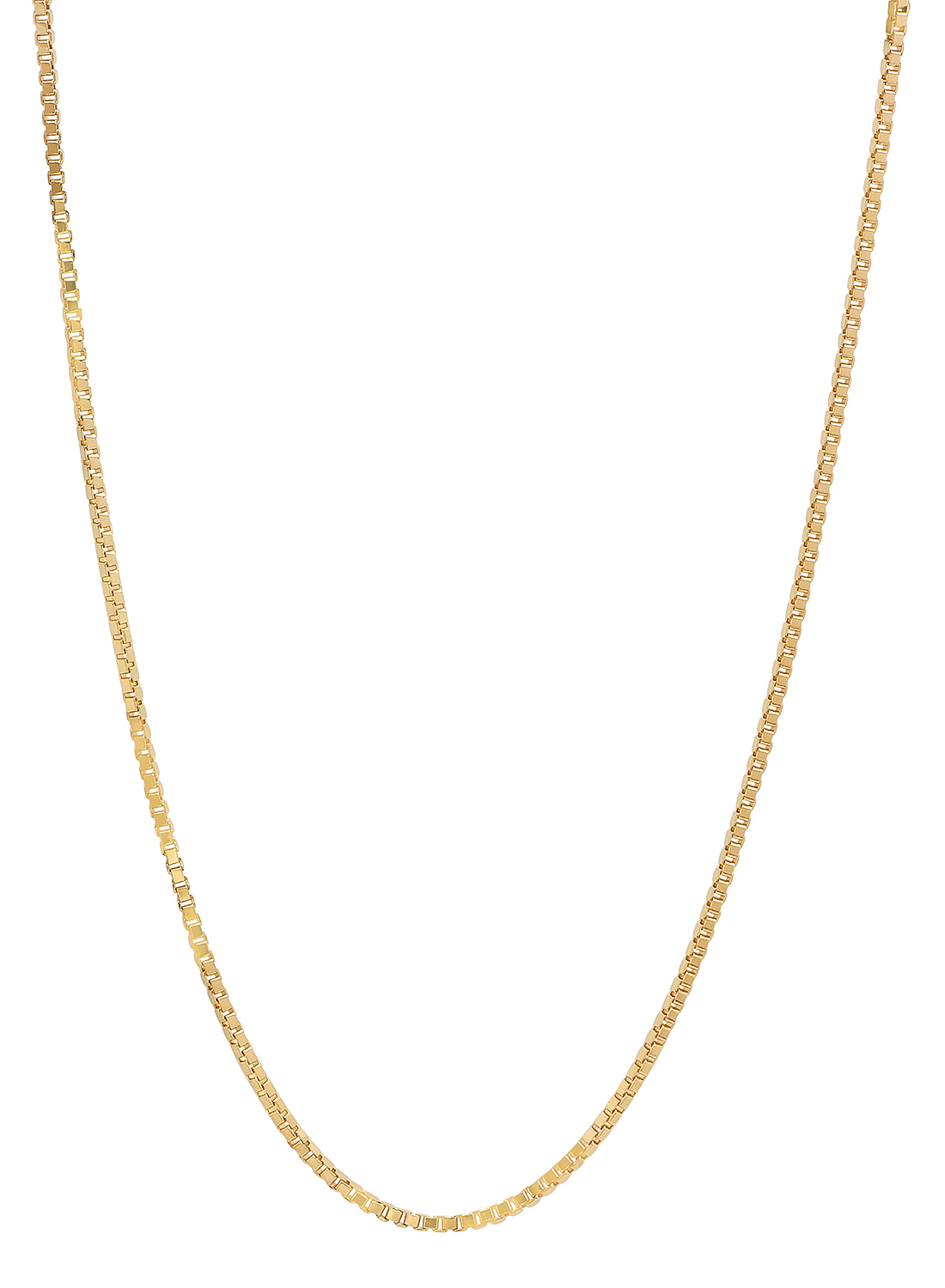 7-30 6 microns 24k Yellow Gold Plated Cable Chain Necklace Jewelry Cloth /& Pouch The Bling Factory 3mm High-Polished 0.25 mils