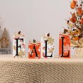thumbnail image 2 of Decoración de otoño, 4 piezas de letreros de madera de otoño que incluyen decoraciones de mesa con bloques con letras de otoño, para la cosecha de granja, Acción de Gracias, hogar, oficina,, 2 of 5