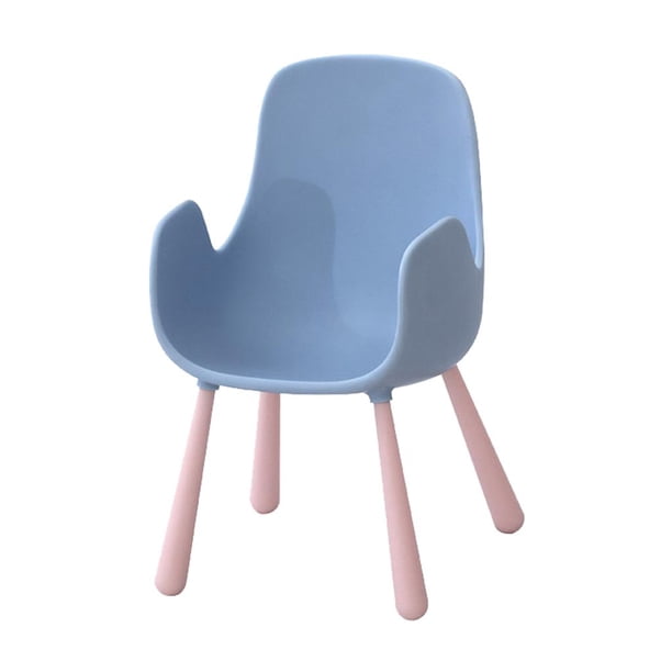 Mini sillón de simulación para casa de muñecas BJD, suministros y adornos para jardín de hadas, escala 1/6 Azul