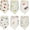 Style 2, variant on Pack of 6 Muslin Baby Bibs, Ultra Soft Absorbent, 100% Cotton Baby Bandana Drool Bibs Adjustable Snaps(Random Patterns)