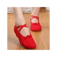thumbnail image 6 of Daeful Kids Wear Resistant Comfort Chunky Heel Jazz Shoes Dancing Casual Round Toe Dance Shoe Light Pumps, 6 of 7