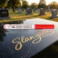 thumbnail image 7 of Tombstone Paint Marker Pens, Fine Tip Permanent Markers, Quick Dry Stone Marker Pens for Headstone Lettering, Memorial Grave Marking, Rock Painting, Stone, Metal, Wood, Glass, Art Projects, 7 of 7