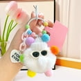 thumbnail image 6 of Uuiauoio Soft Plush Toy Keychain with Stuffed Animal Design, Embroidery Eyes for Bags and Backpacks, Cute Miniature Key Ring for Daily Use and Gift Giving, Durable Plush Keychain for Adults, 6 of 7