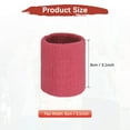 thumbnail image 3 of Uxcell 24PCS Bandas de sudor deportivas, muñequeras de algodón absorbentes para entrenamiento/baloncesto/correr [Rojo rosa, 8cm de ancho], 3 of 7