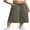 Army Green, variant on LYMAYTER Cotton Linen Culottes Pants for Women Loose Wide Leg Casual Cropped Pants for S-3XL